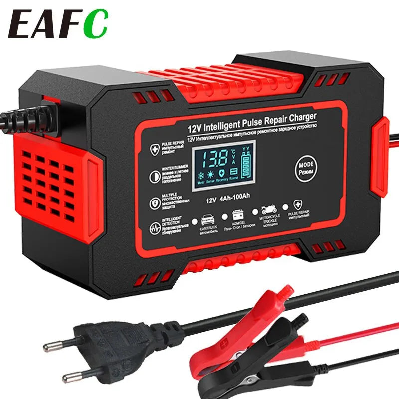 Carregador de Bateria Automotiva com Pulsar Inteligente EAFC 12V 6A