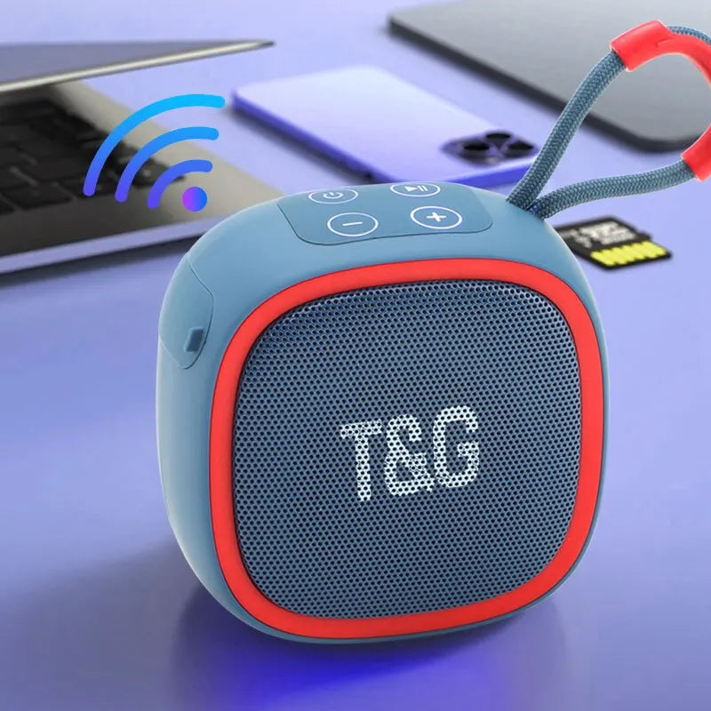 Caixa de Som T&G 25W Mini Wireless e Cartão TF e Rádio FM à prova d’água